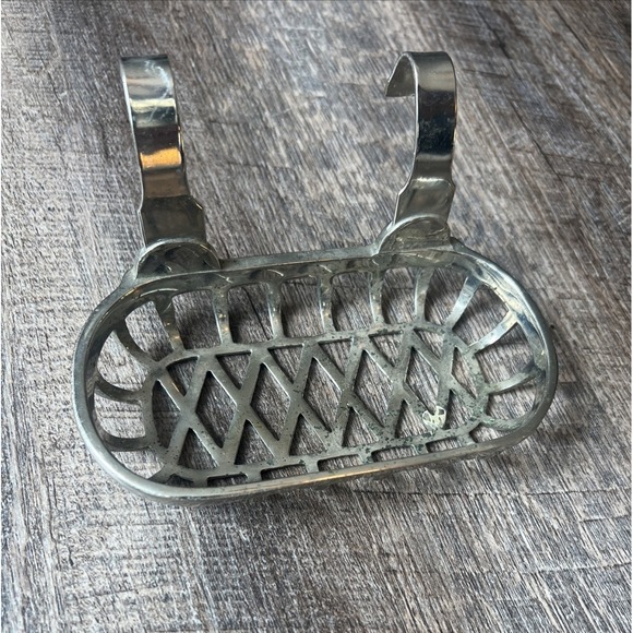 Clawfoot Bathtub Bar Soap Caddy Holder, Vintage, Chrome Metal, antique style - Picture 10 of 13